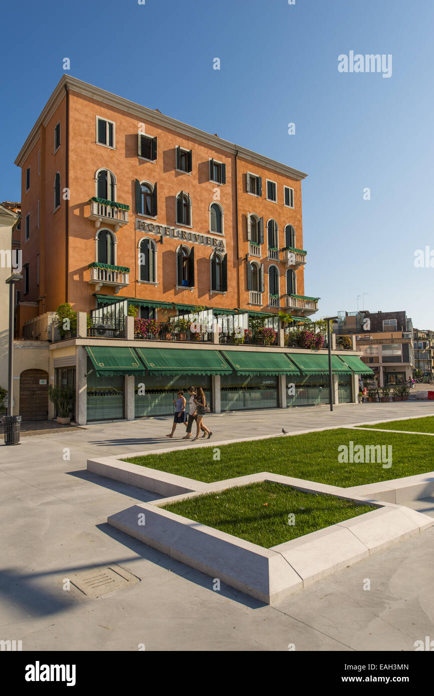 Hotel Riviera, Lido, Venice, Venetia, Italy Stock Photo