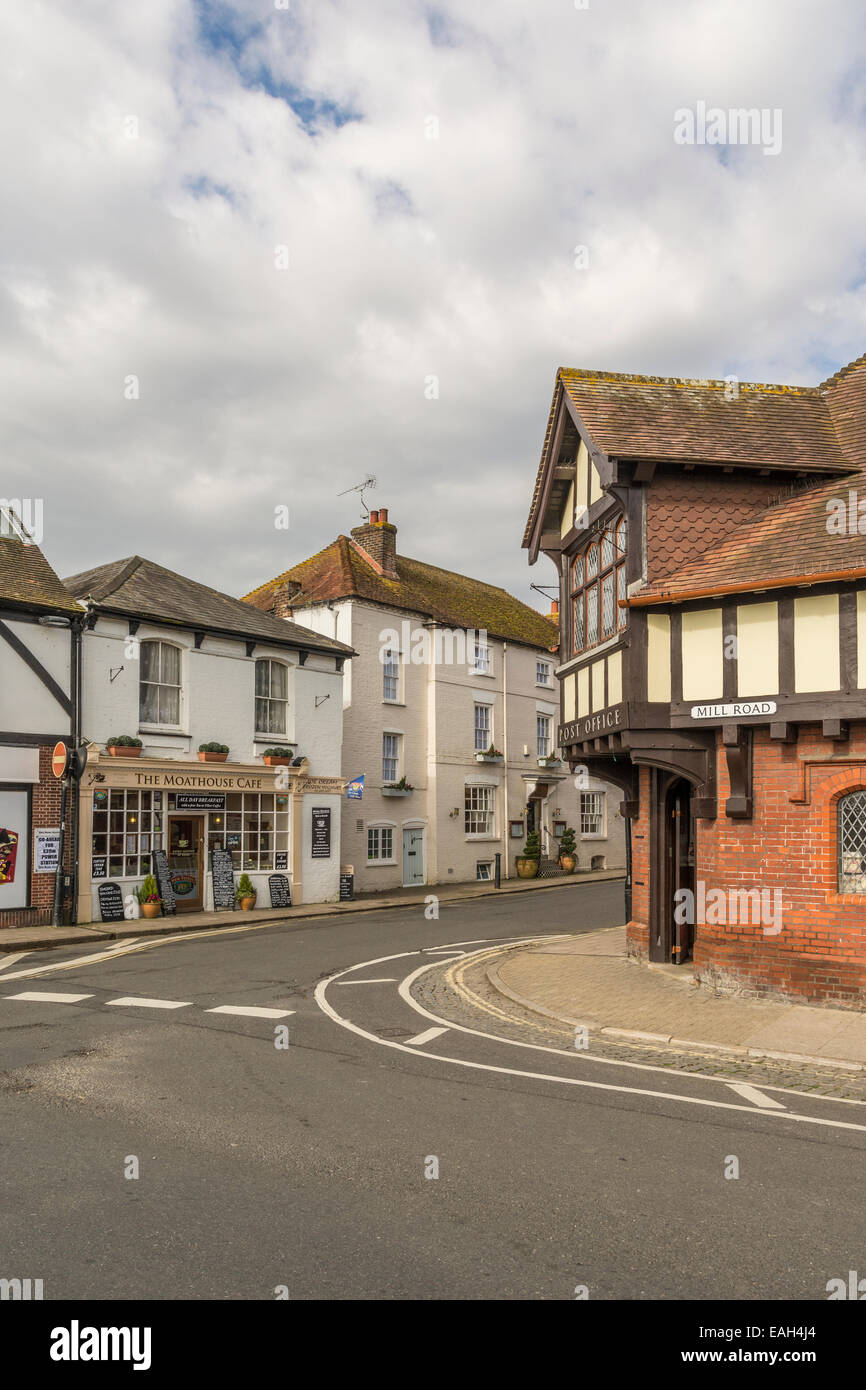 Part of the main Post Office (right) and the High Street, Arundel, West