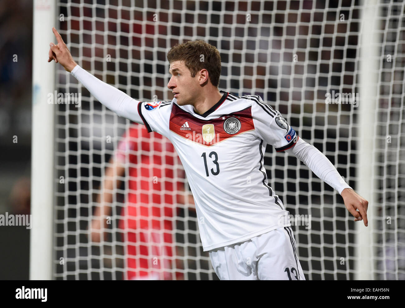 Nuremberg, Germany. 14th Nov, 2014. German goal scorer Thomas Mueller