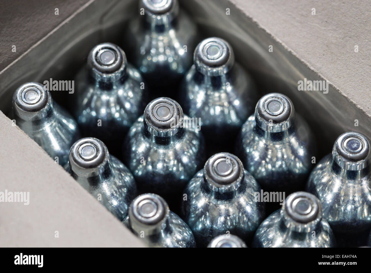 Soda chargers Stock Photo