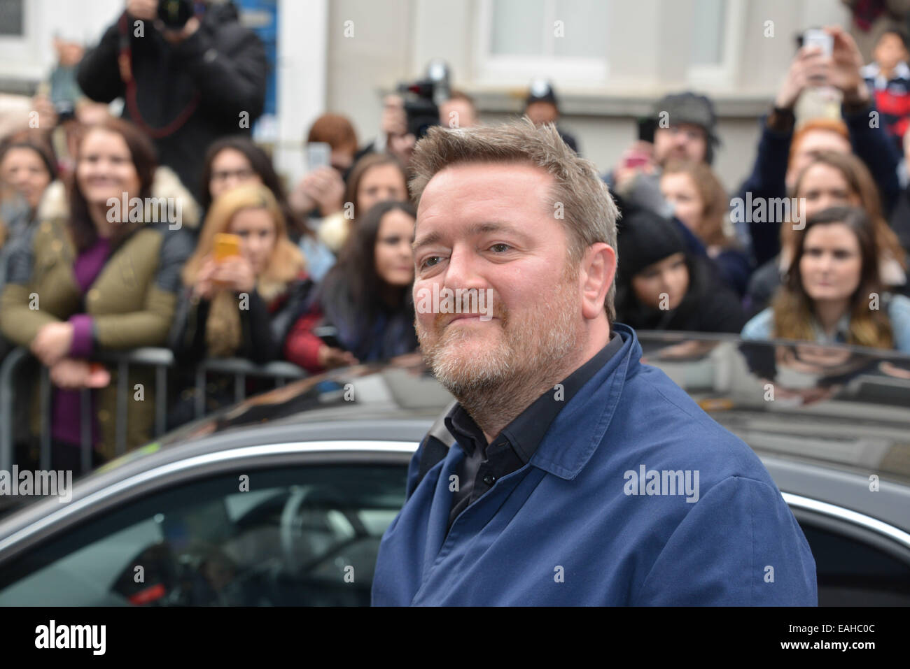 London, UK. 15th November, 2014. Guy Garvey attends to record the Band Aid 30 single at SARM Studios on November 15, 2014 in London, England. () Credit:  See Li/Alamy Live News Stock Photo