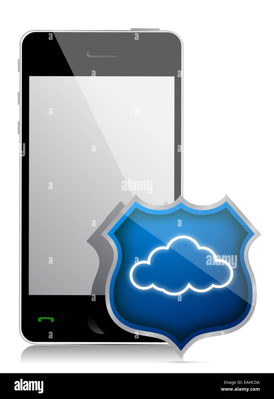 Smartphone Cloud Security Concept Stock Photo - Alamy