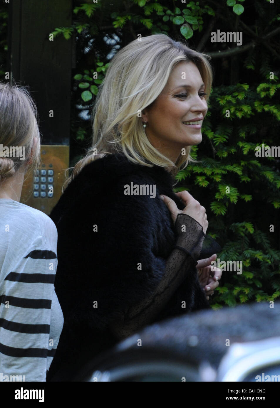 Kate Moss and Jamie Hince seen leaving their home in North London  Featuring: Kate Moss Where: London, United Kingdom When: 13 May 2014 Stock Photo