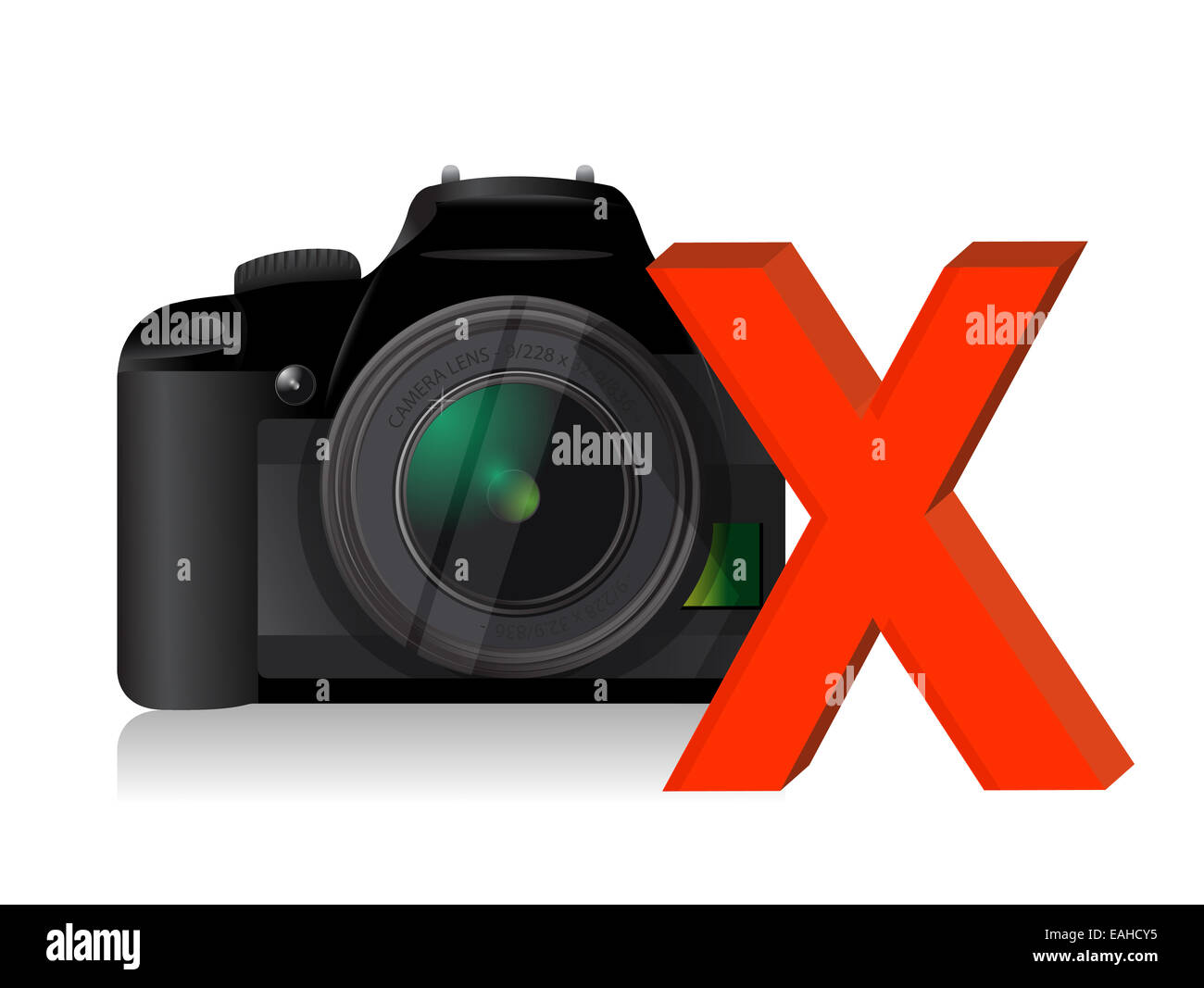 camera problems illustration design concept over a white background ...