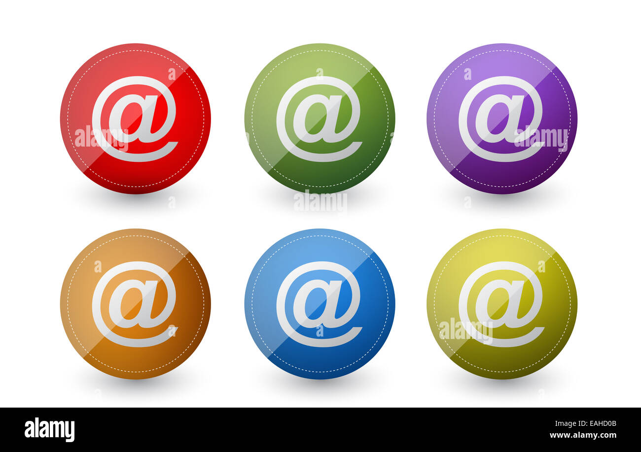 Att mail symbols Stock Photo - Alamy