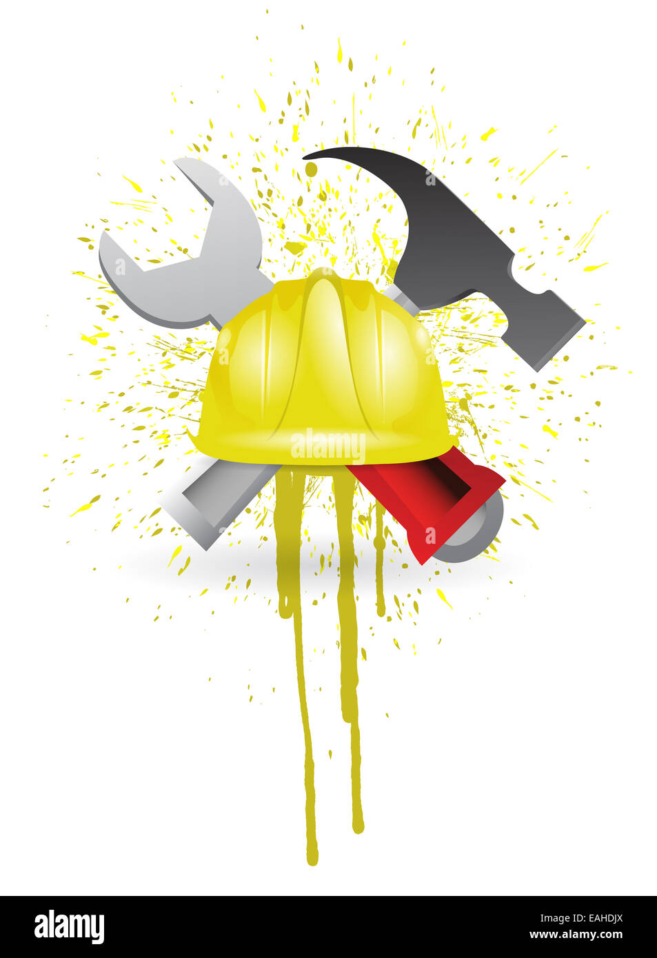 Ink sign under construction Stock Photo - Alamy