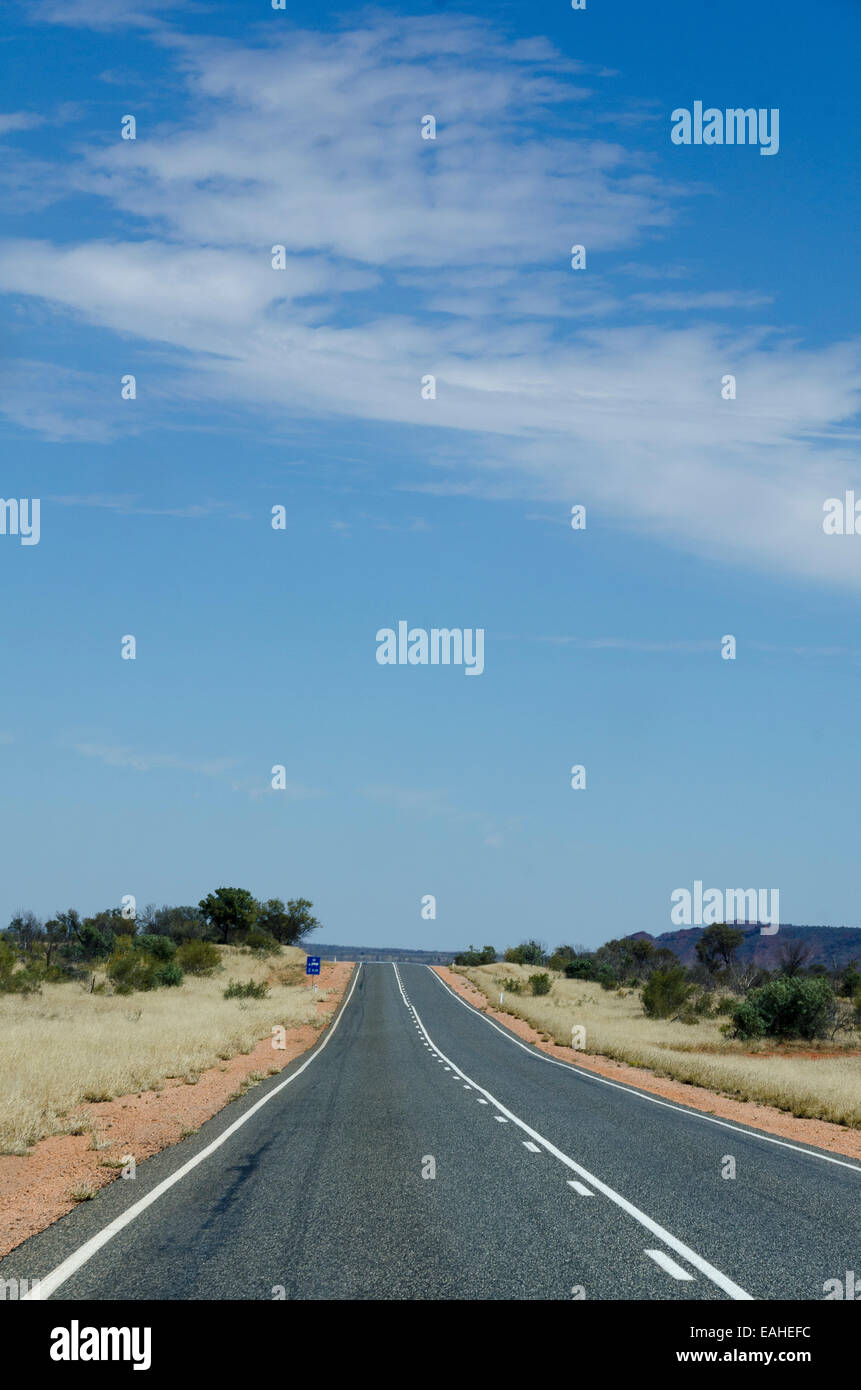 Stuart Highway, Northern Territory, Australia Stock Photo
