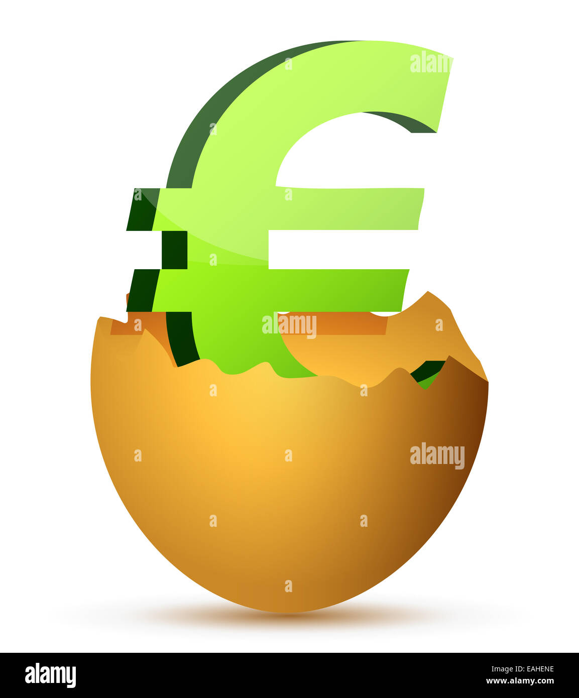 Currency symbol inside egg profits concept Stock Photo Alamy