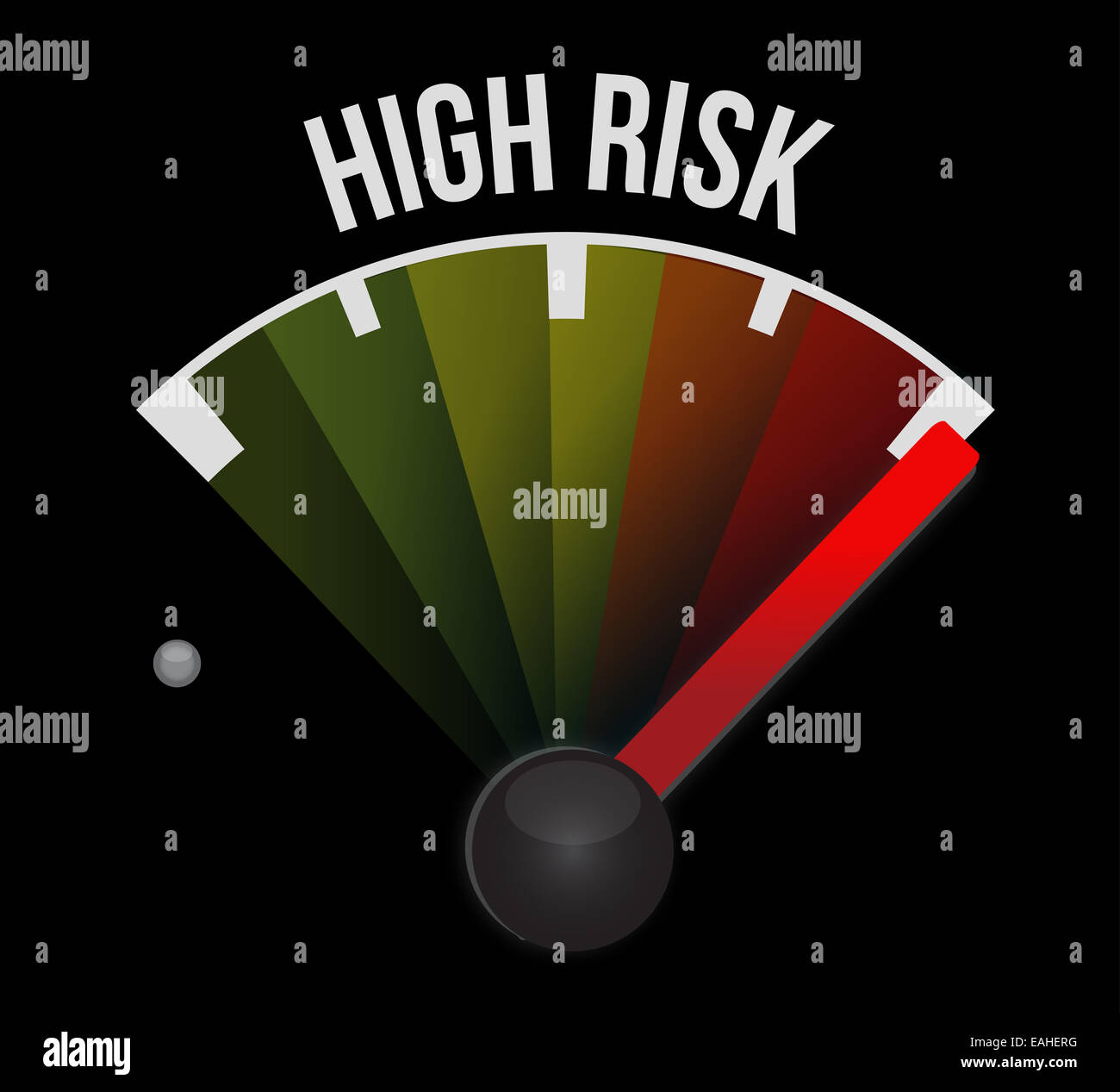 Risk concept, dash board indicator speedometer Stock Photo Alamy