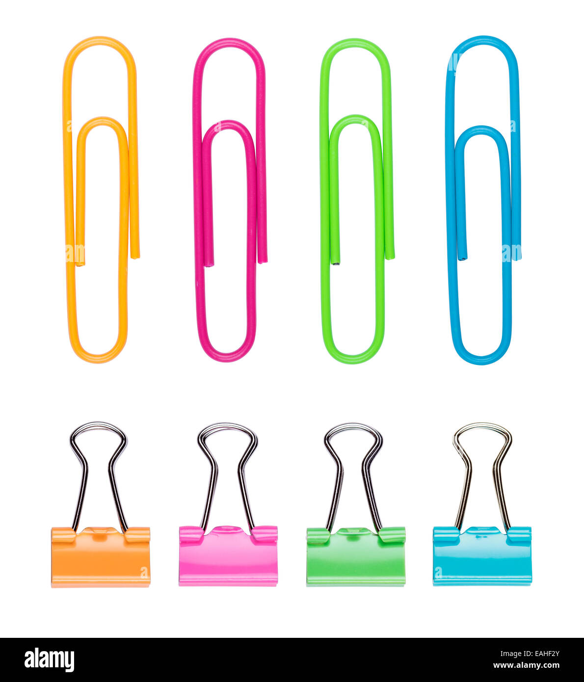 Colorful paper clips Stock Photo - Alamy