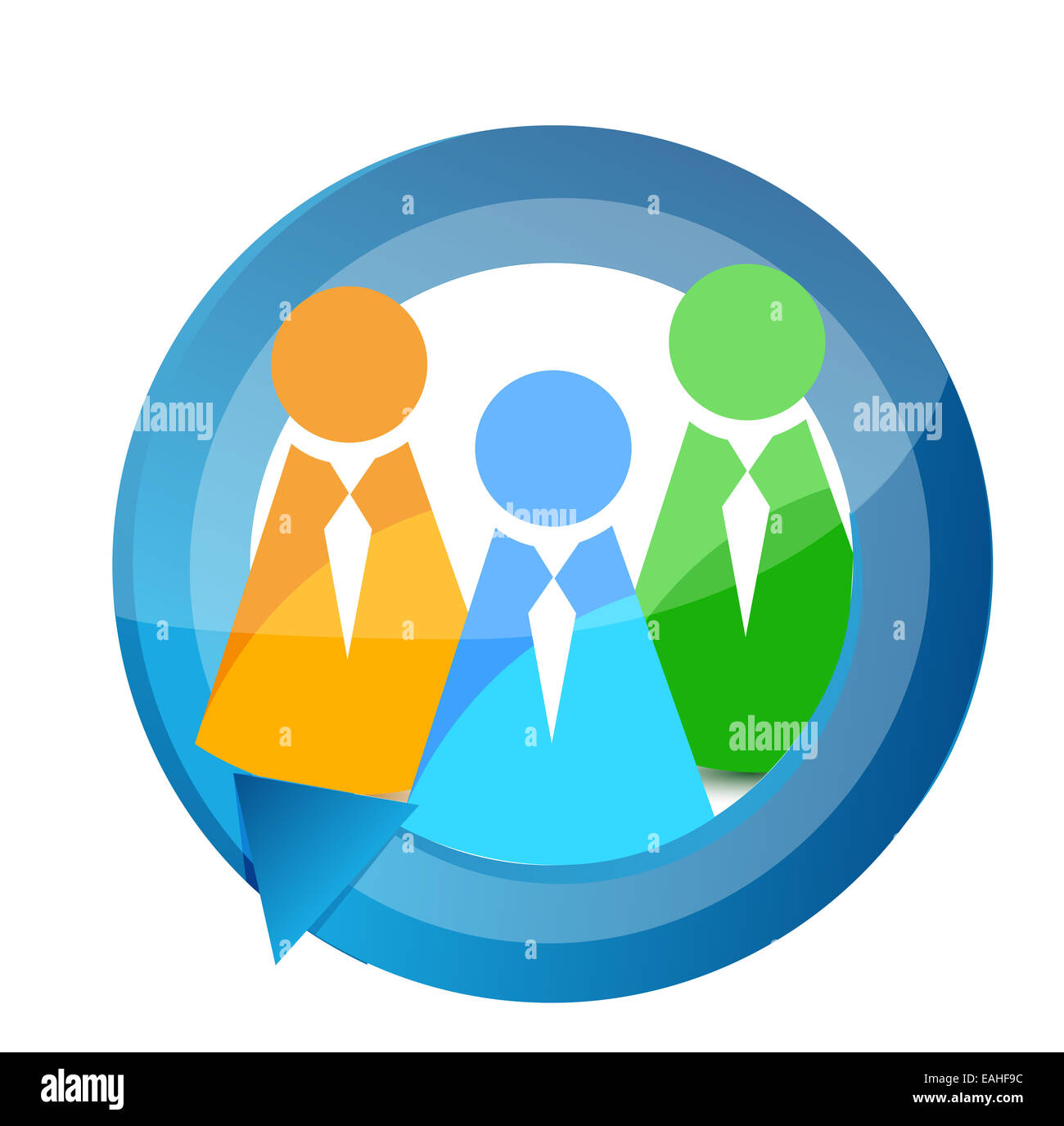 Community icons cycle illustration design Stock Photo - Alamy