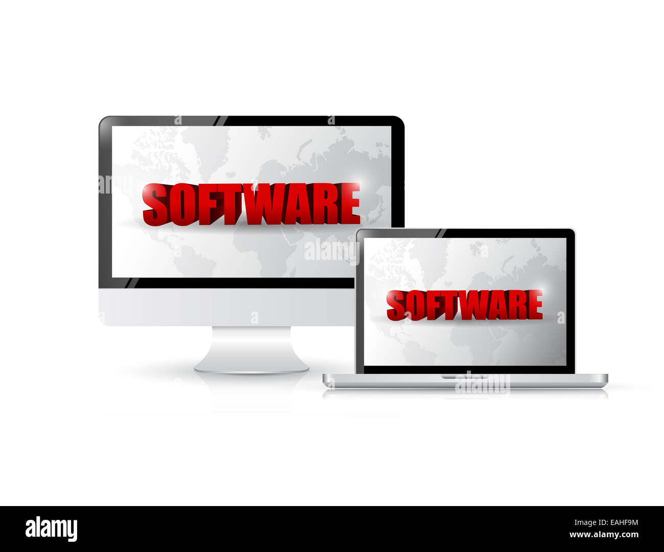 Software and electronic illustration Stock Photo Alamy