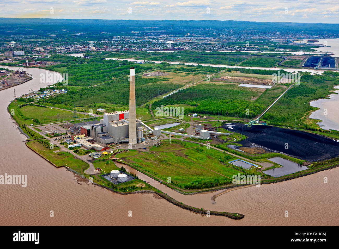 Coal Pit on the shores of Lake Superior in the city of Thunder Bay