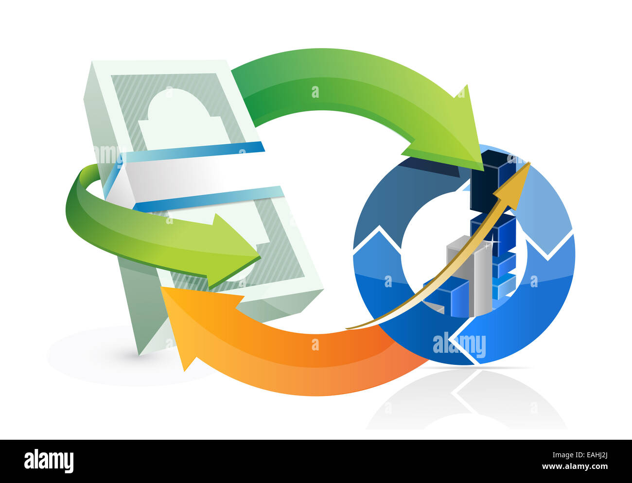 Business success cycle illustration design Stock Photo - Alamy