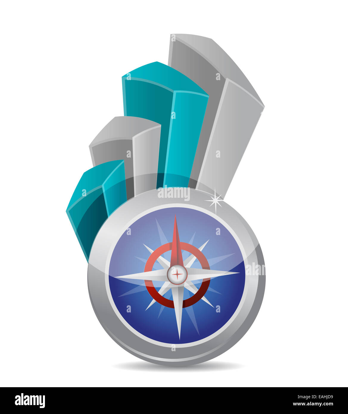 Business navigation concept with compass Stock Photo Alamy