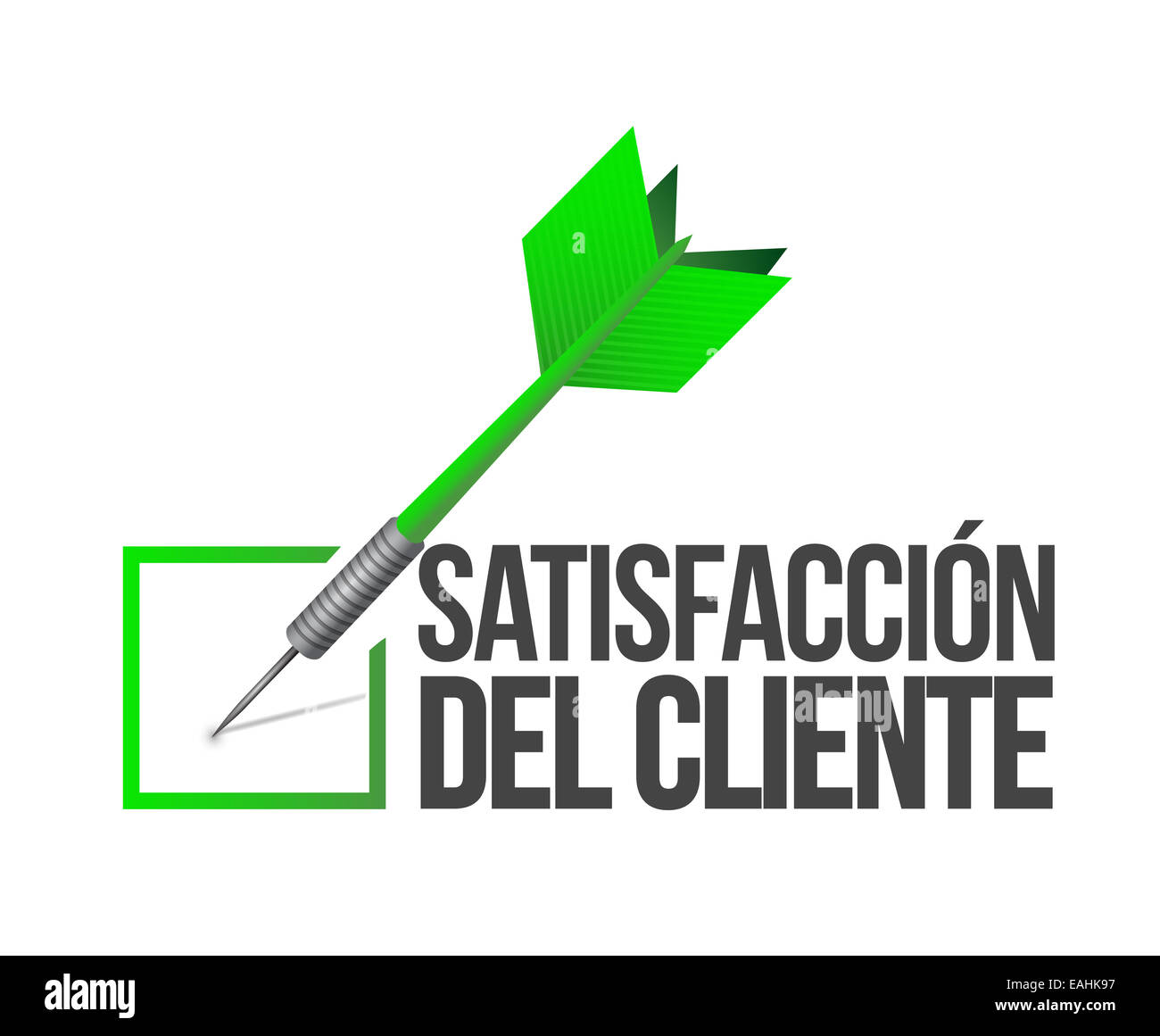 Spanish, target good customer service concept Stock Photo Alamy