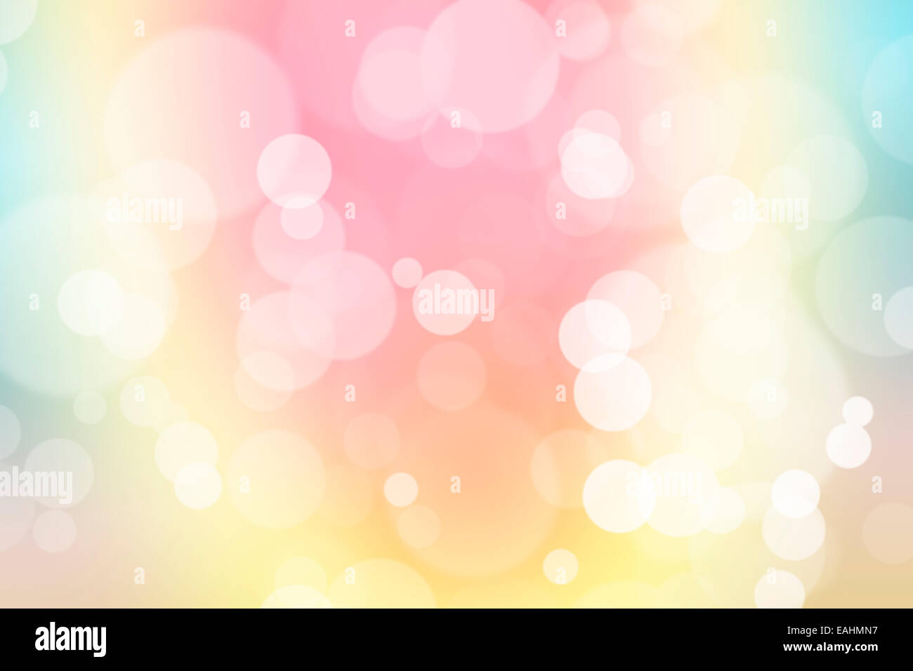 Green Blue And Pink Pastel Colorful Background Bokeh Blurred