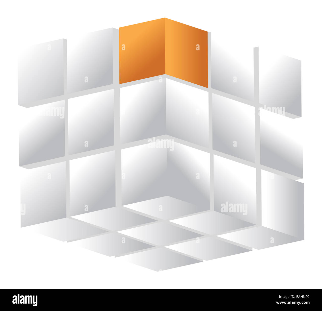 3d cube isolated on a white Stock Photo - Alamy