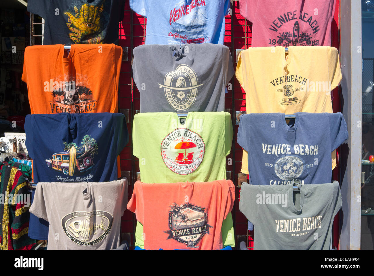 T-Shirts for sale at at Beach, Los Angeles, USA Stock Photo - Alamy