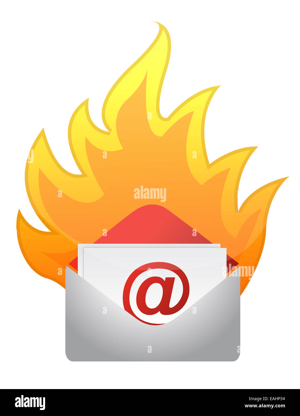 Mail on fire Stock Photo - Alamy