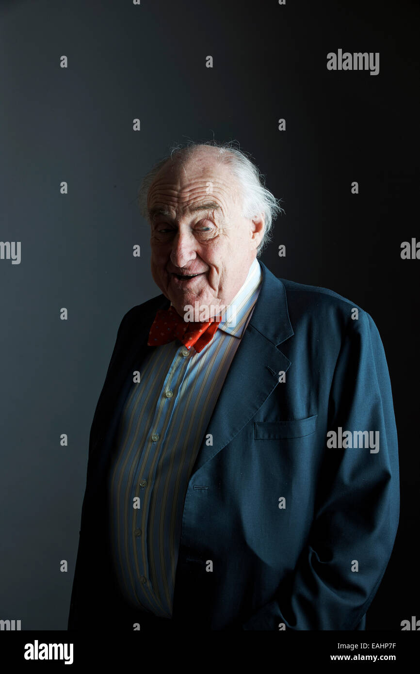 Henry Blofeld at the Oldie Literary Lunch 11-11-14 Stock Photo