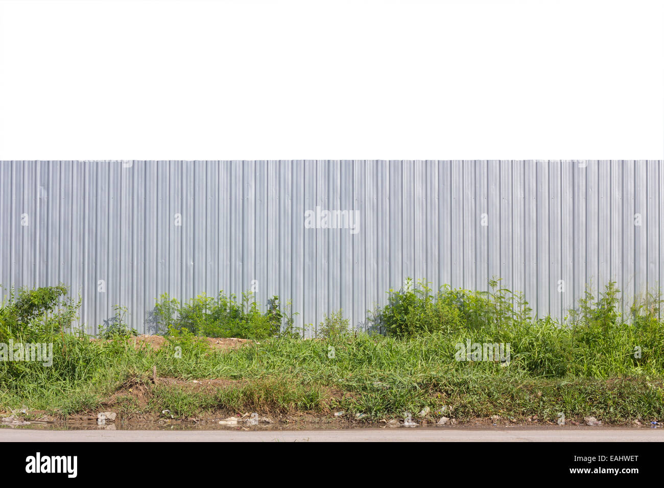 metal fence isolated on white background Stock Photo - Alamy