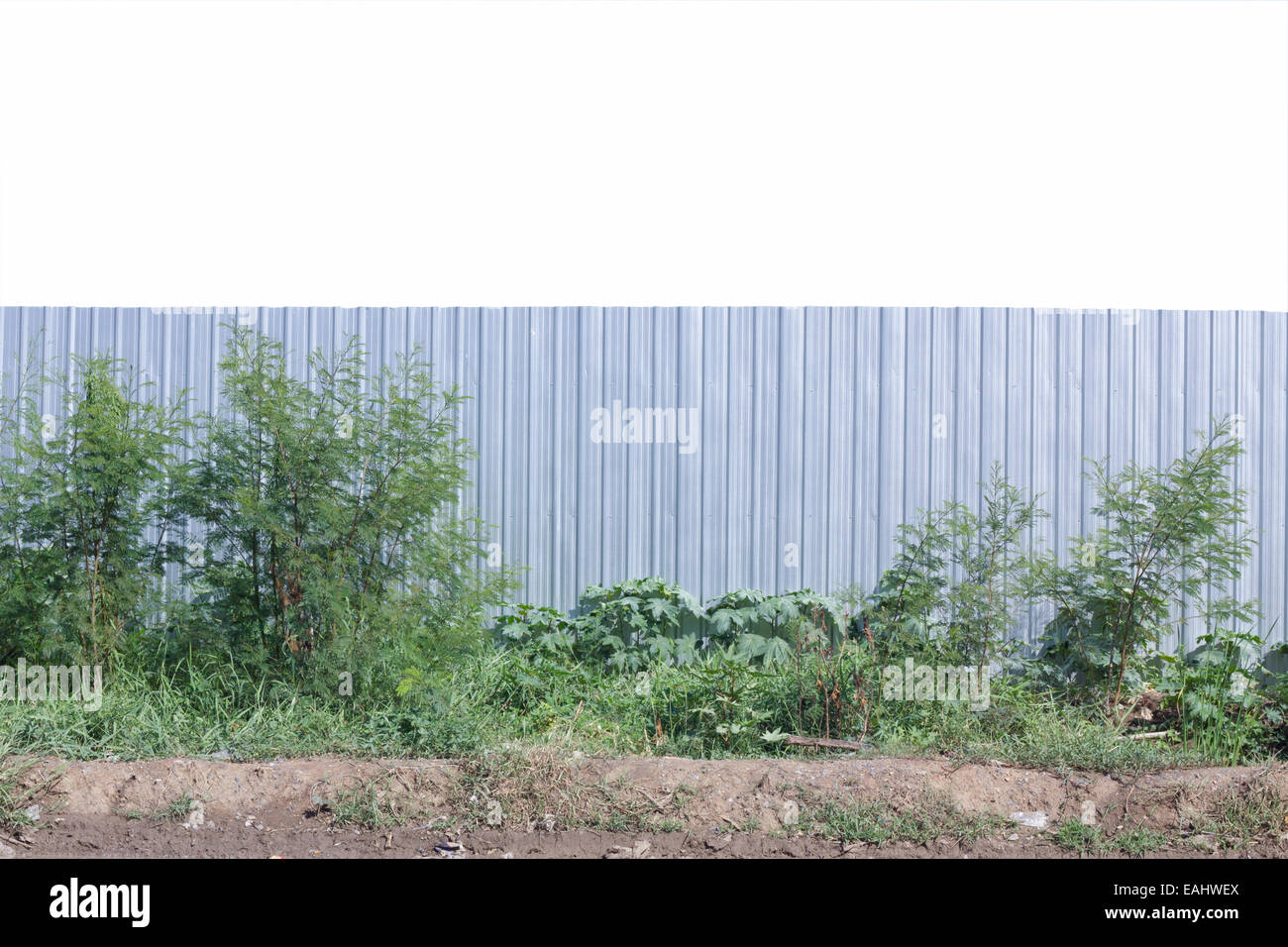 metal fence isolated on white background Stock Photo - Alamy