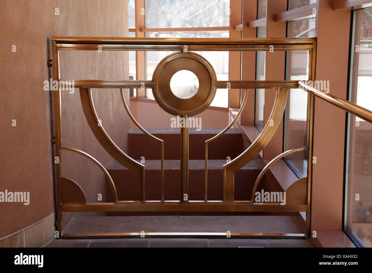 Art Deco Furnishings inside the Visitor Center at Hoover Dam Stock