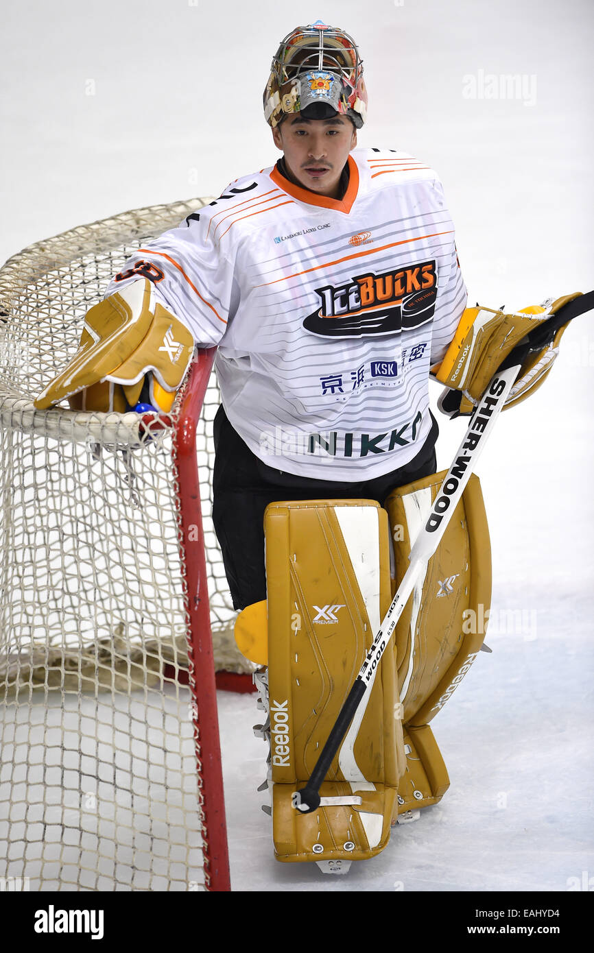 Kiyokawa Kazuhiko (Icebucks), NOVEMBER 15, 2014 Ice Hockey Asia