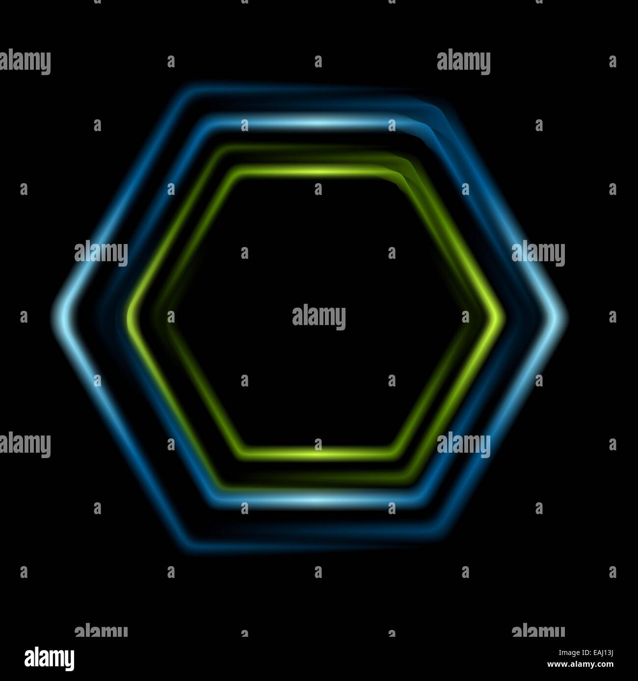 Bright abstract hexagon logo background. Vector design Stock Photo - Alamy