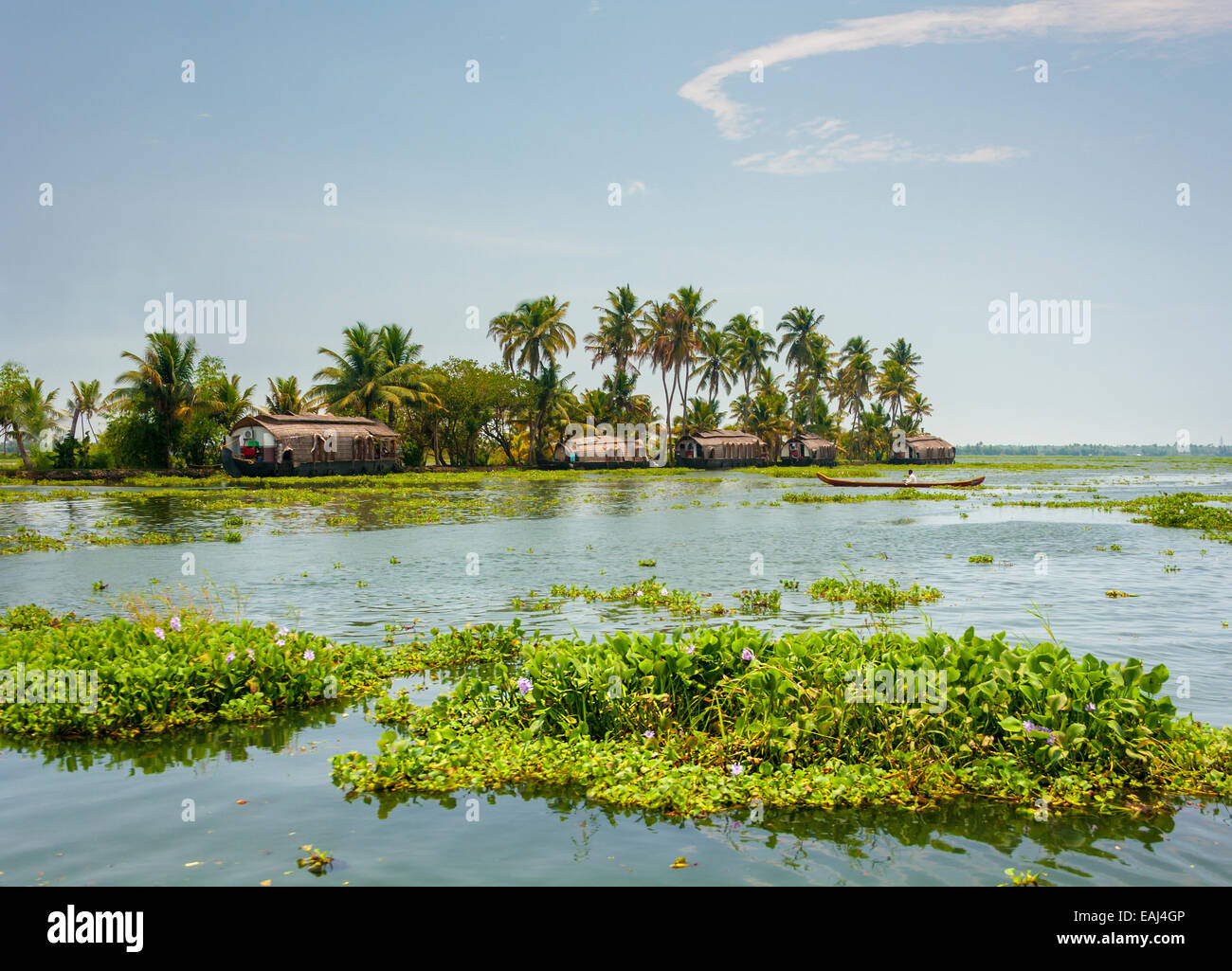 The Open Waterways Of The Kerala Backwaters And Ashtamudi Lake Stock The Open Waterways Of The Kerala Backwaters And Ashtamudi Lake Stock
