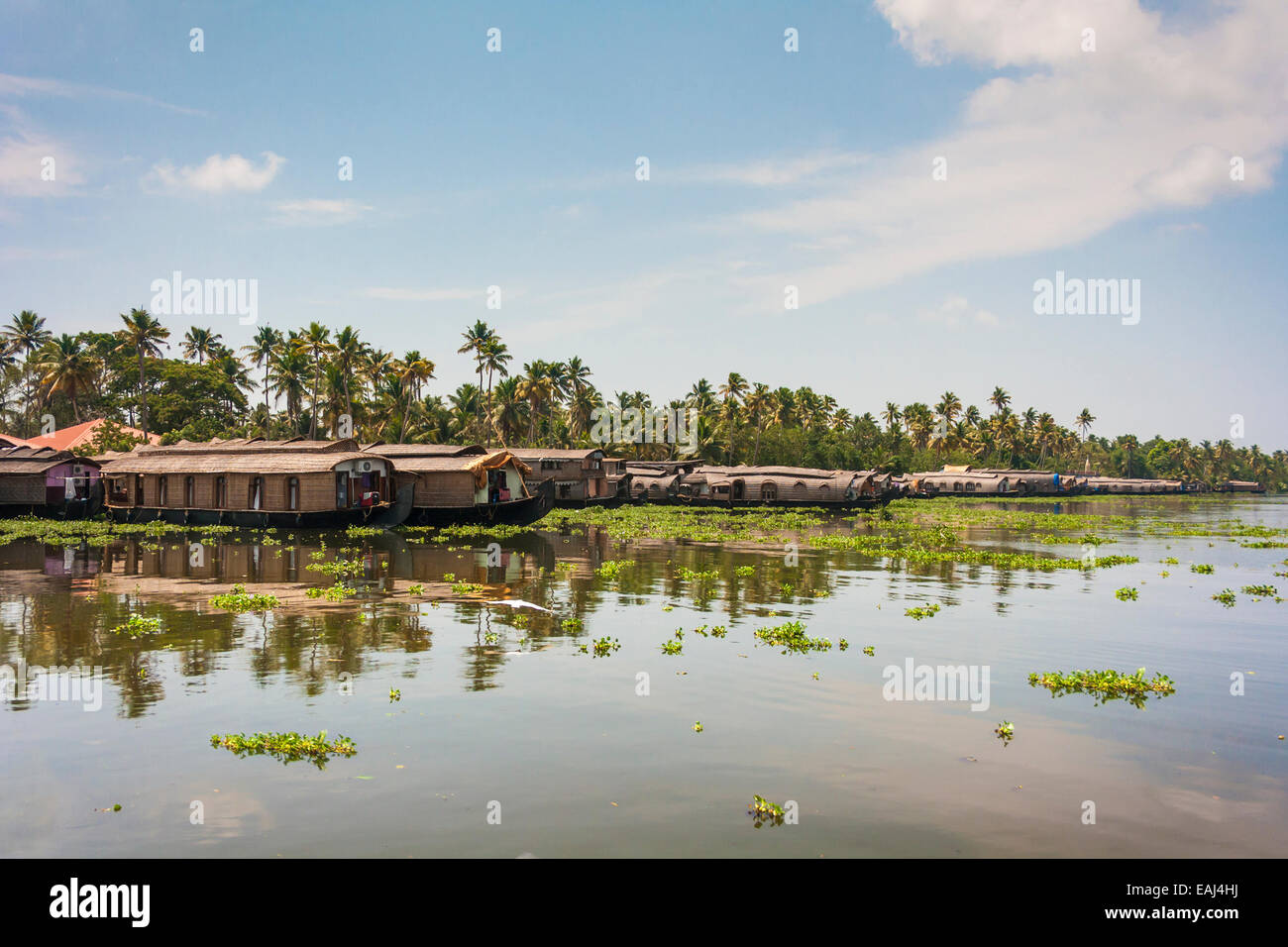 The Open Waterways Of The Kerala Backwaters And Ashtamudi Lake Stock The Open Waterways Of The Kerala Backwaters And Ashtamudi Lake Stock