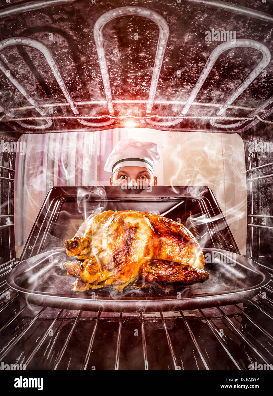 Funny Man Eating Chicken High Resolution Stock Photography And Images Alamy