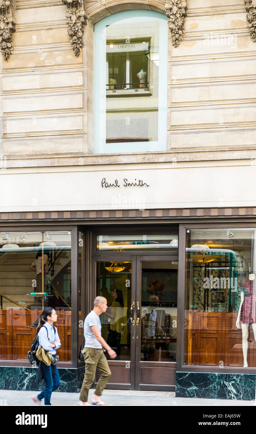 paul smith store, rue du faubourg st honoré, paris, ile de france, france Stock Photo