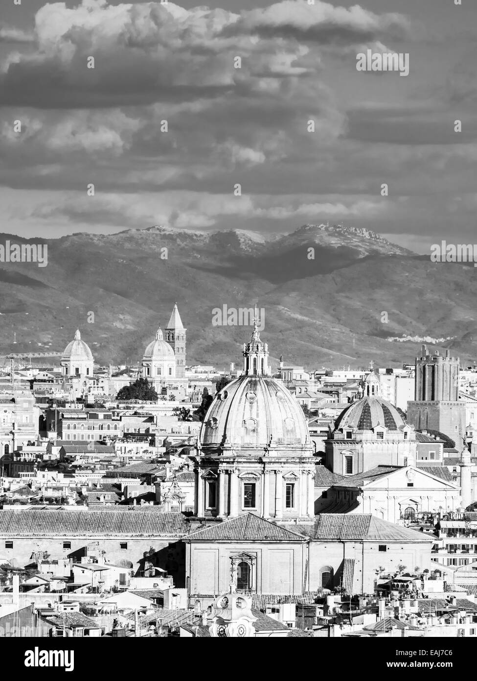 City rome italy picturesque view Black and White Stock Photos & Images ...