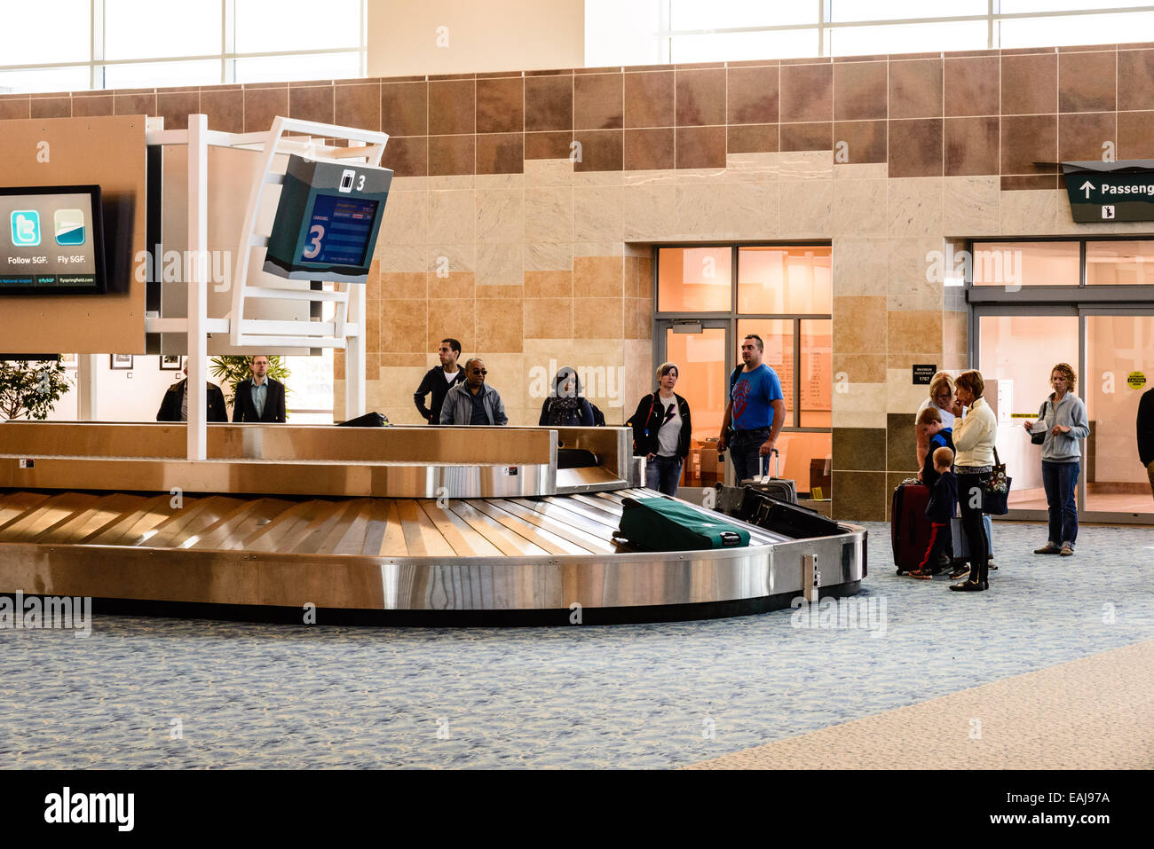 Baggage Claim, SpringfieldBranson National Airport, Missouri Stock
