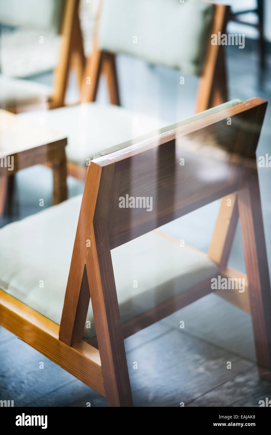 trendy chairs in minimalistic modern interior design Stock Photo