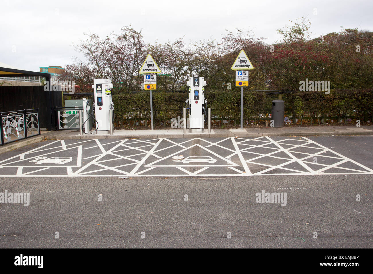 Ecotricity Electric Highway electric car charging point green energy Lancaster Forton Motorway