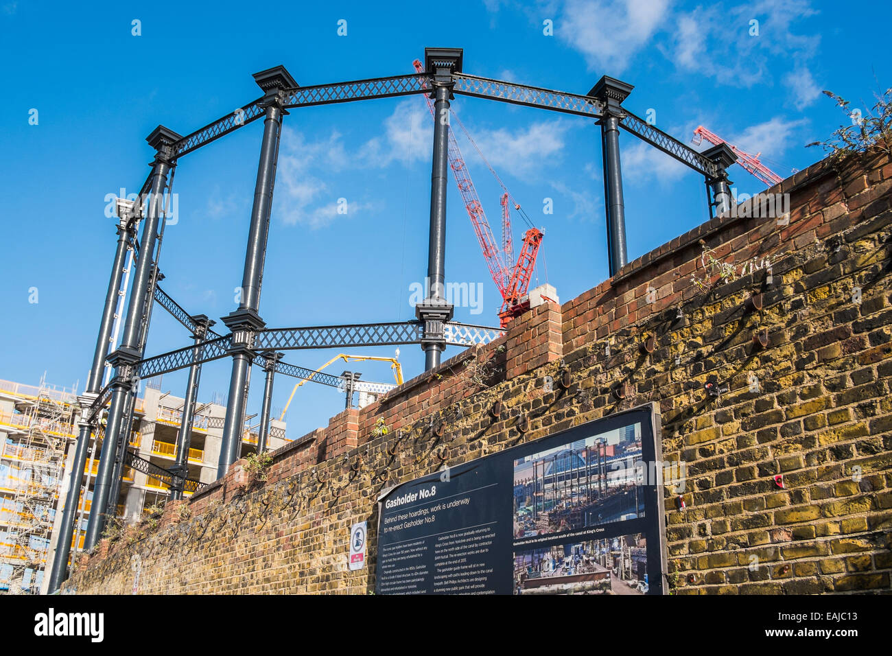 Gas Holder No.8 King's Cross London Stock Photo Alamy