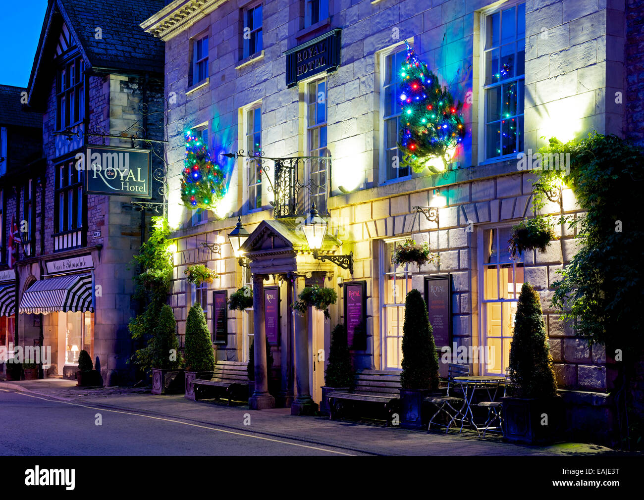 The Royal Hotel, Kirkby Lonsdale, Cumbria, England UK Stock Photo