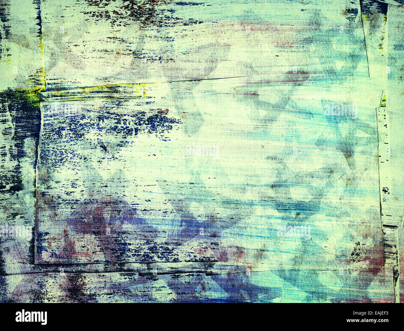 abstract painted grunge collage background Stock Photo