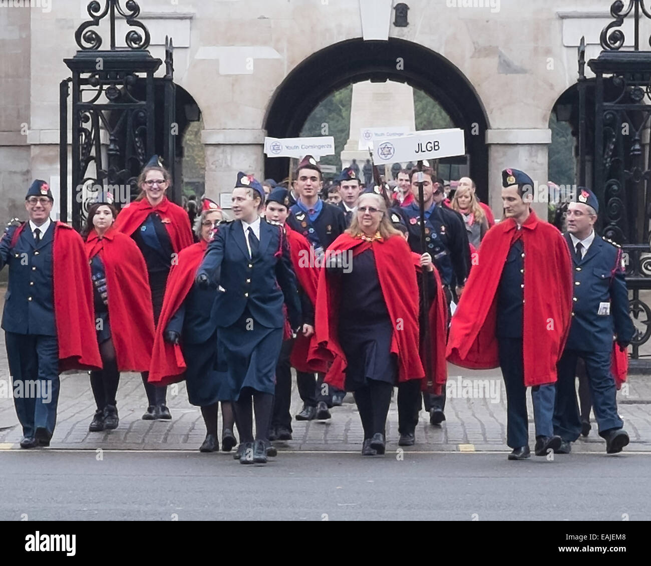 London, UK. 16th Nov, 2014. On Sunday Nov 16th the Association of Jewish Ex-Servicemen (AJEX) & Women paraded at the Cenotaph in London Credit:  Geoff Shaw/Alamy Live News Stock Photo