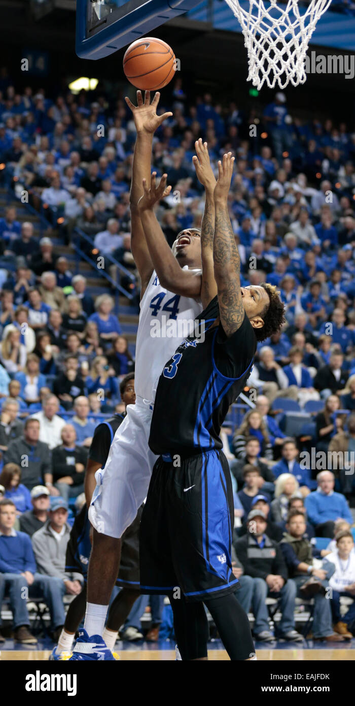Lexington, KY, USA. 16th Nov, 2014. Kentucky Wildcats center Dakari