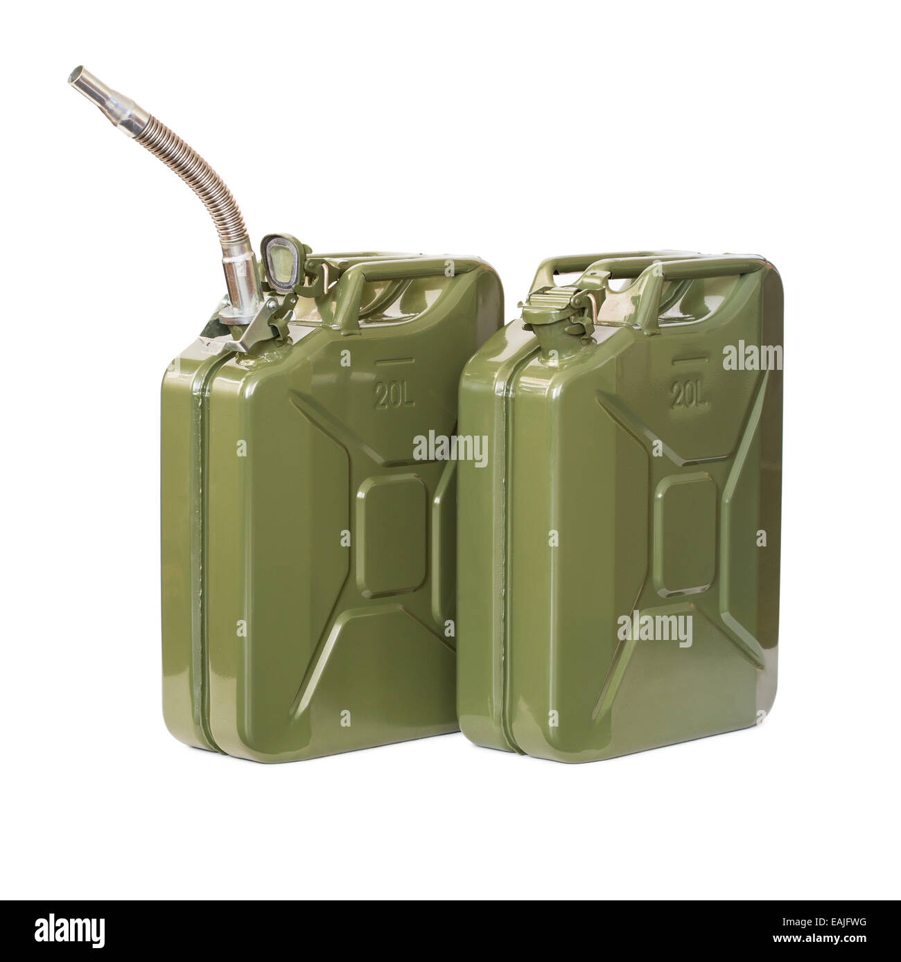 Two jerrycans Stock Photo