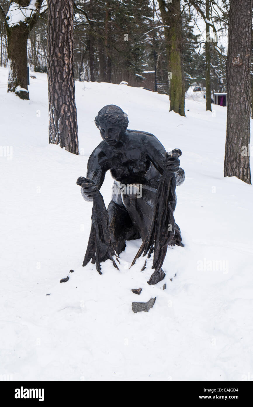 Pierre-Auguste Renoir La grande laveuse In the Ekeberg sculpture park Oslo Norway Stock Photo