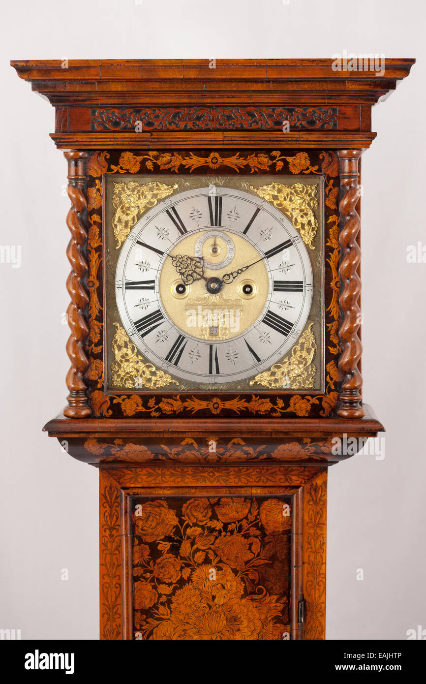 Antique grandfather clock Stock Photo