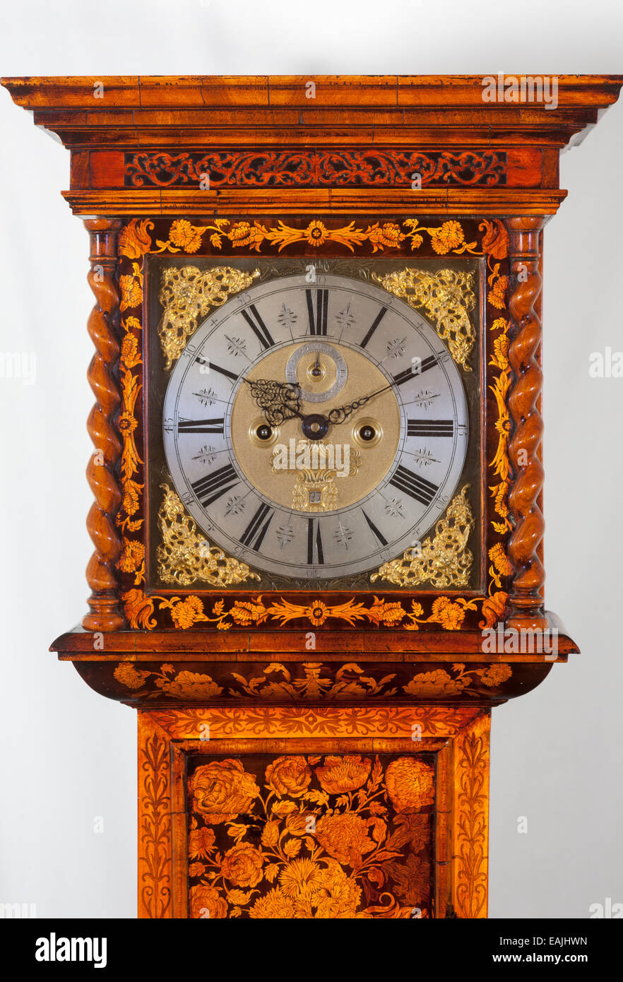 Antique grandfather clock Stock Photo