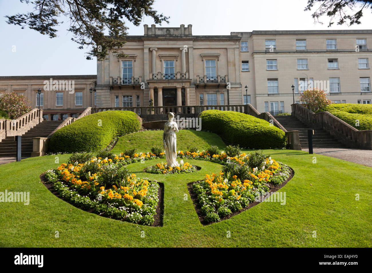 The Bath Spa Hotel and garden in Bath, Somerset Stock Photo - Alamy