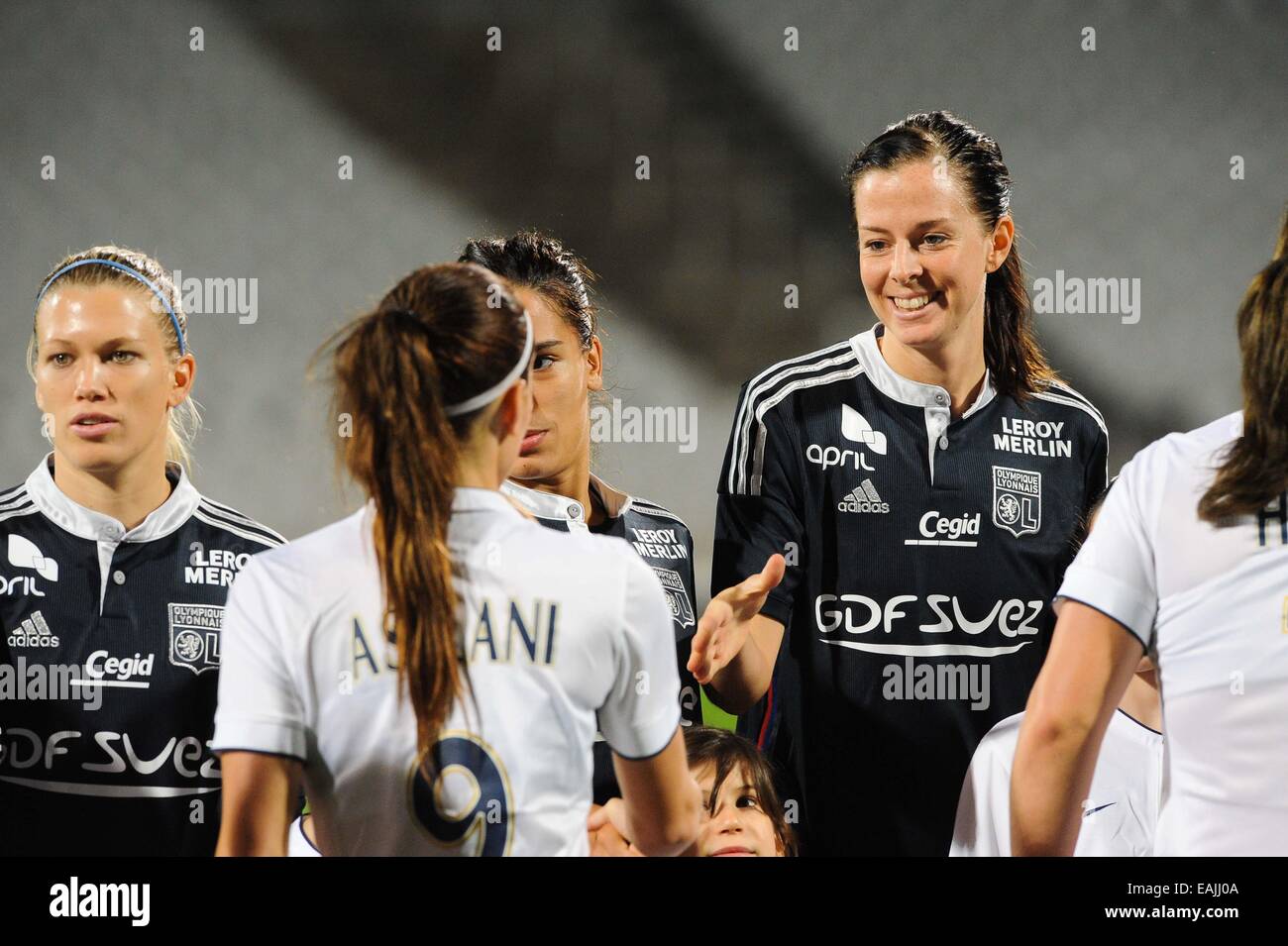 Kosovare Asllani/Lotta SCHELIN - 12.11.2014 - Lyon/Paris Saint Germain -  1/2Finale Retour Champions League Photo : Jean Paul Thomas/Icon Sport Stock  Photo - Alamy