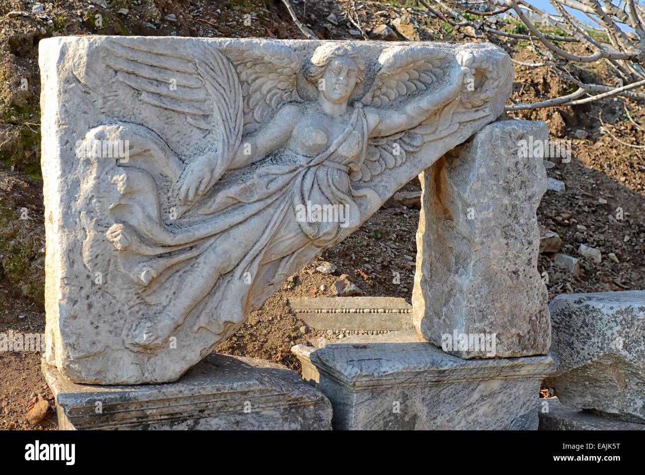 Ancient Greek City Ephesus in Selçuk, Turkey Stock Photo